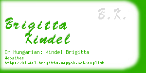 brigitta kindel business card
